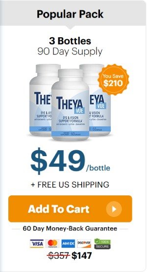 TheyaVue 3 bottle package for enhanced eye health and improved eyesight